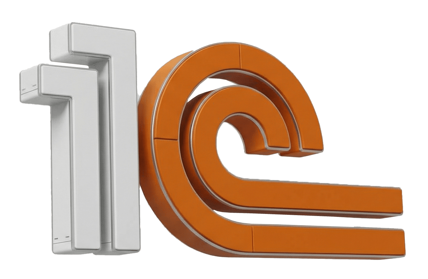 3D логотип 1С — автоматизация бизнеса